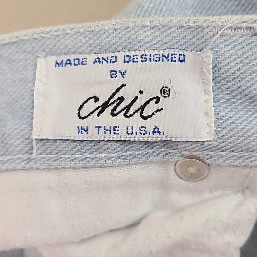 Vintage  80s High Waisted Chic Jeans Size 16 - Picture 4 of 7